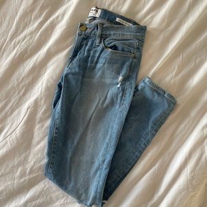 FRAME Le Skinny de Jeanne Crop Jeans